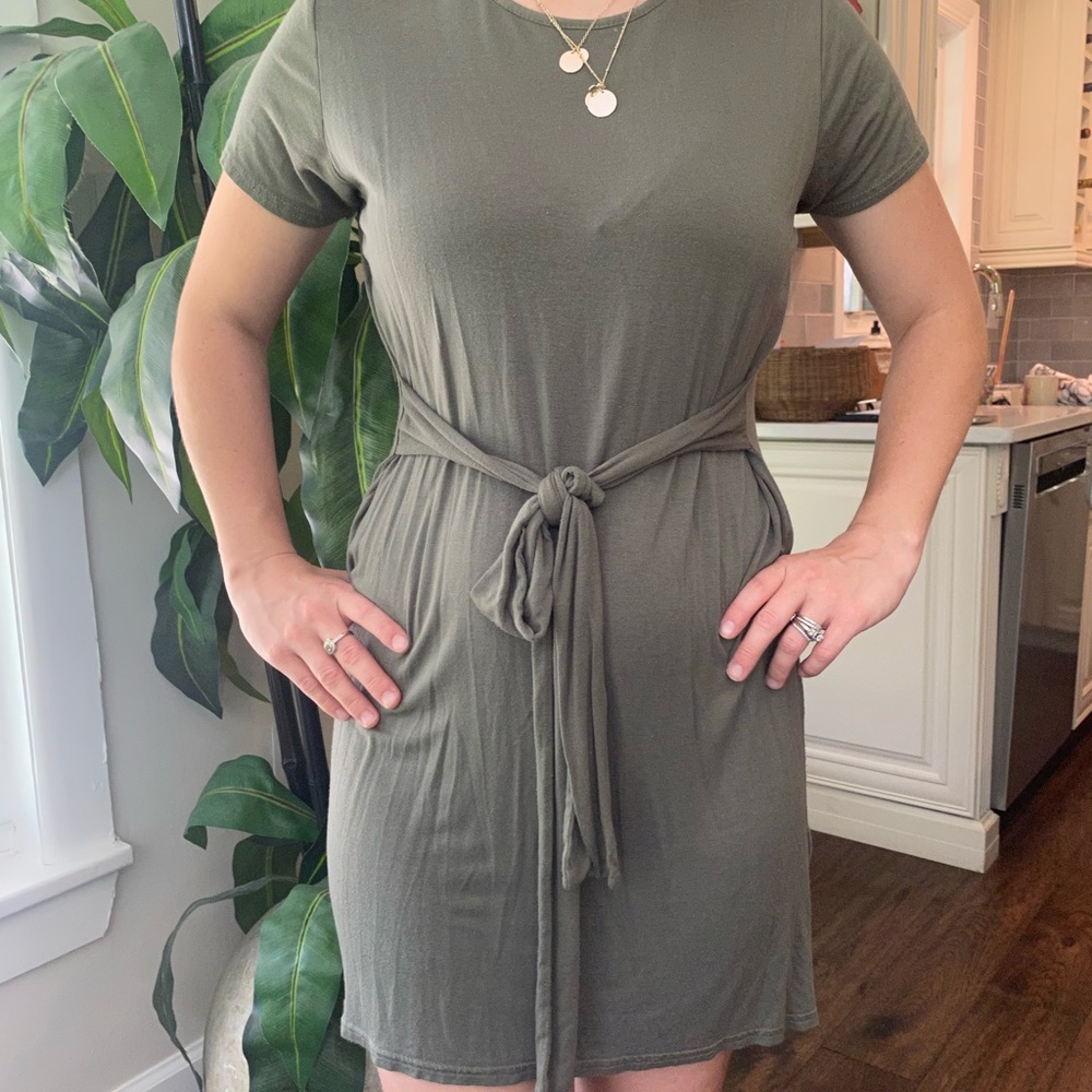 Tied T-shirt Dress